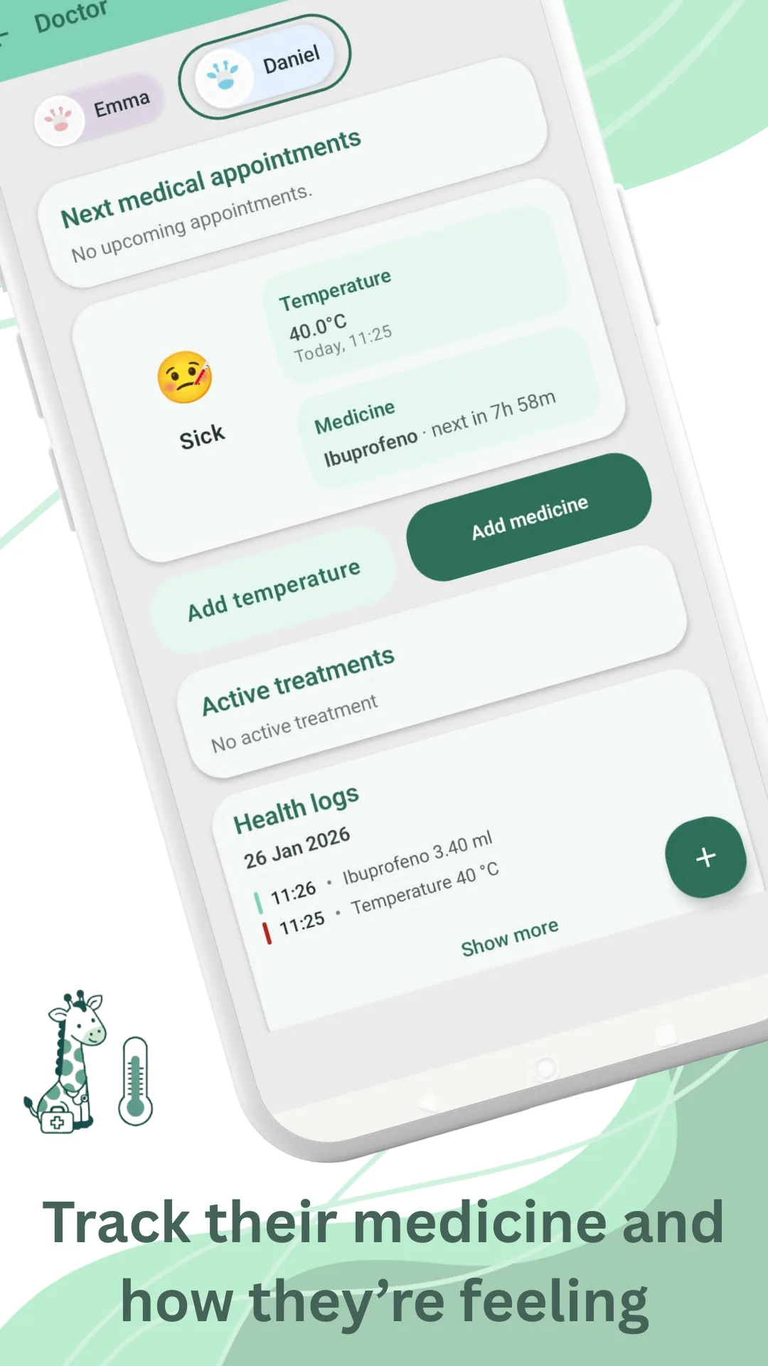 Raffy medicines and doctors screen